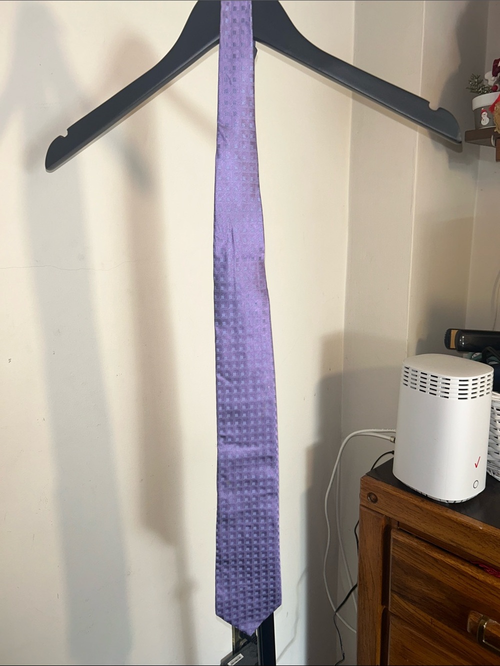Calvin Klein Lavender Purple Textured Men's Tie